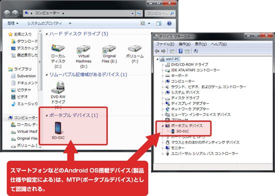 MTPデバイス制御